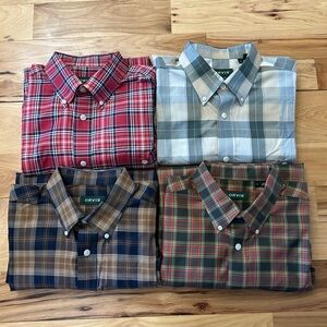 Four Orvis Men’s Wrinkle Free Long Sleeve Button Down Shirts Large Excellent